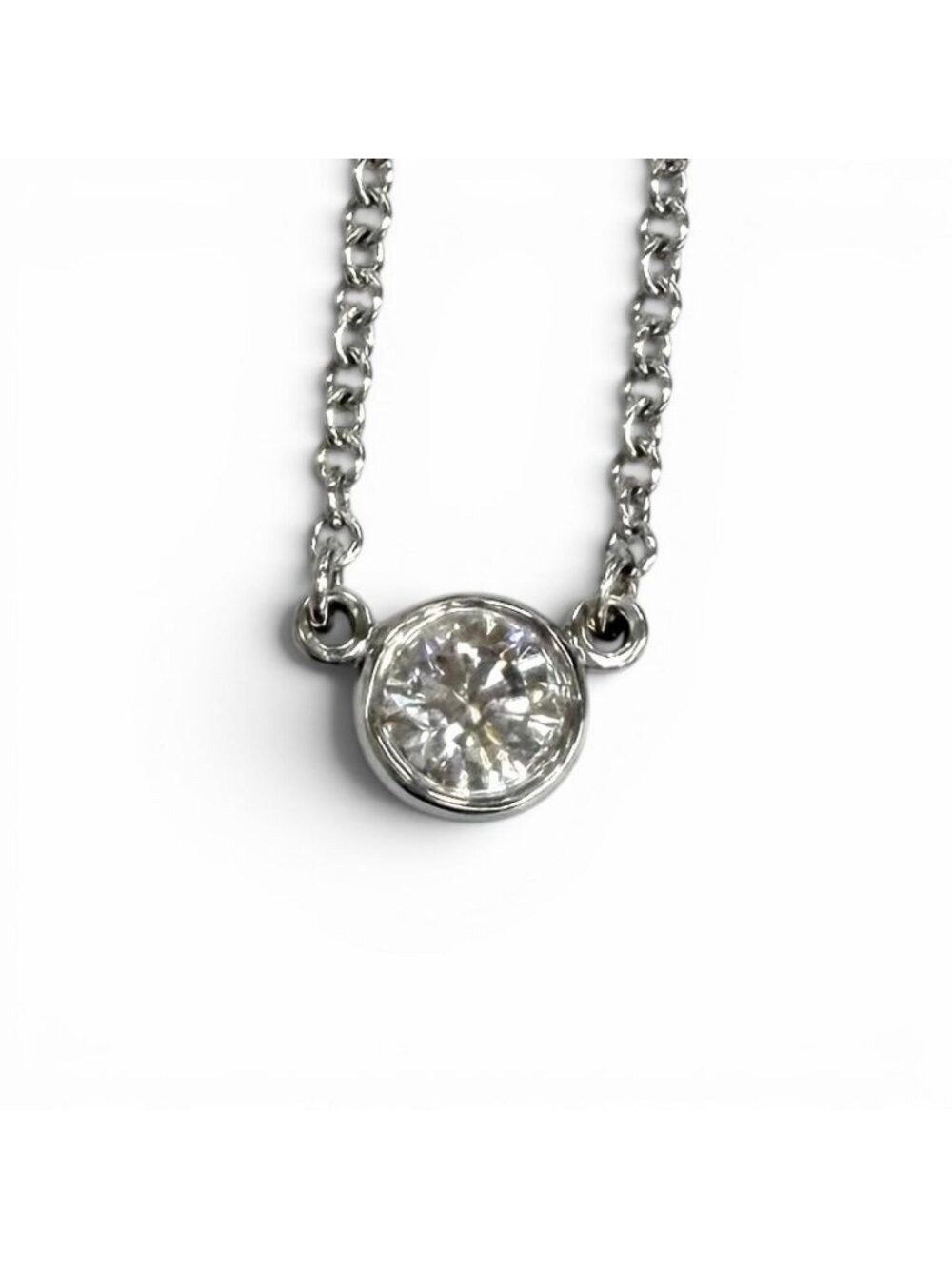 Tiffany & Co Elsa Peretti By The Yard Diamond Necklace Diameter 4.5 41